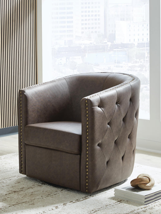 Brentlow Swivel Accent Chair - Home Furniture And More (Brentwood, MD)