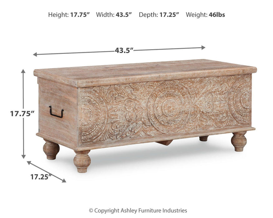 Fossil Ridge Storage Bench - Home Furniture And More (Brentwood, MD)