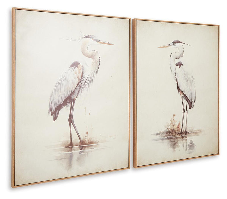 Aubinell Wall Art (Set of 2) - Home Furniture And More (Brentwood, MD)
