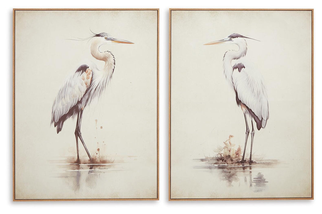 Aubinell Wall Art (Set of 2) - Home Furniture And More (Brentwood, MD)
