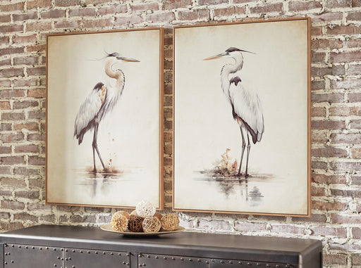 Aubinell Wall Art (Set of 2) - Home Furniture And More (Brentwood, MD)