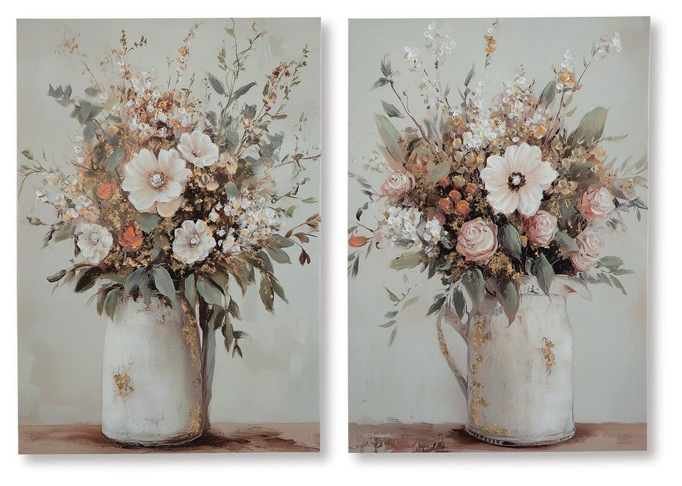 Faisaldon Wall Art (Set of 2) - Home Furniture And More (Brentwood, MD)