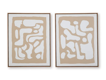 Waldett Wall Art (Set of 2) - Home Furniture And More (Brentwood, MD)
