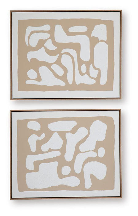 Waldett Wall Art (Set of 2) - Home Furniture And More (Brentwood, MD)