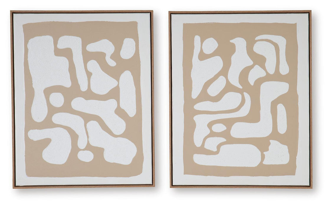 Waldett Wall Art (Set of 2) - Home Furniture And More (Brentwood, MD)