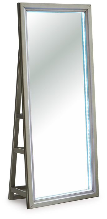 Evesen Floor Standing Mirror/Storage - Home Furniture And More (Brentwood, MD)