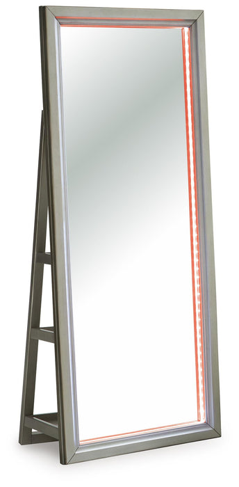 Evesen Floor Standing Mirror/Storage - Home Furniture And More (Brentwood, MD)
