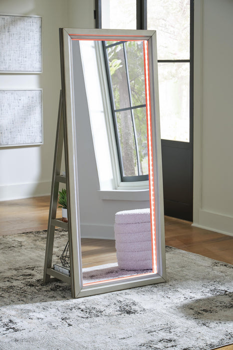 Evesen Floor Standing Mirror/Storage - Home Furniture And More (Brentwood, MD)