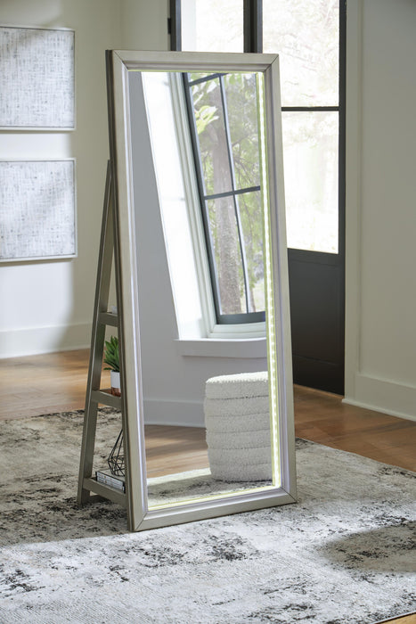 Evesen Floor Standing Mirror/Storage - Home Furniture And More (Brentwood, MD)