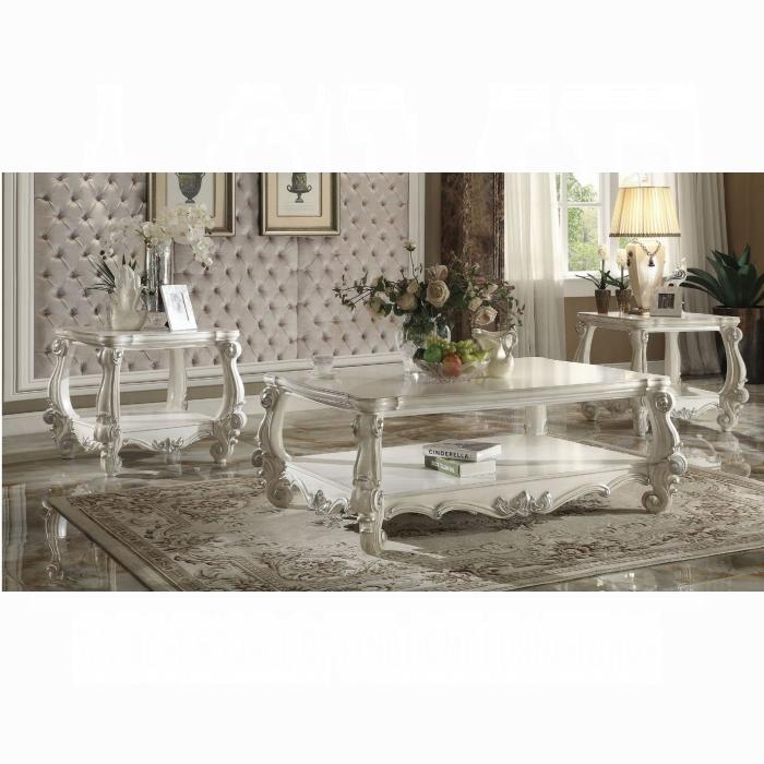 Versailles Bone White Coffee Table - Home Furniture And More (Brentwood, MD)
