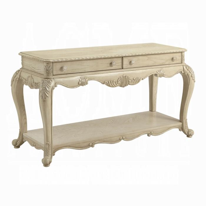 Ragenardus Antique White Sofa Table - Home Furniture And More (Brentwood, MD)