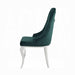 Dekel Green Fabric & Stainless Steel Side Chair - Home Furniture And More (Brentwood, MD)