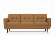 Radwan Camel Leather Sofa - Home Furniture And More (Brentwood, MD)