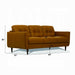 Radwan Camel Leather Sofa - Home Furniture And More (Brentwood, MD)