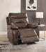 Aashi Brown Leather-Gel Match Recliner (Power Motion) - Home Furniture And More (Brentwood, MD)