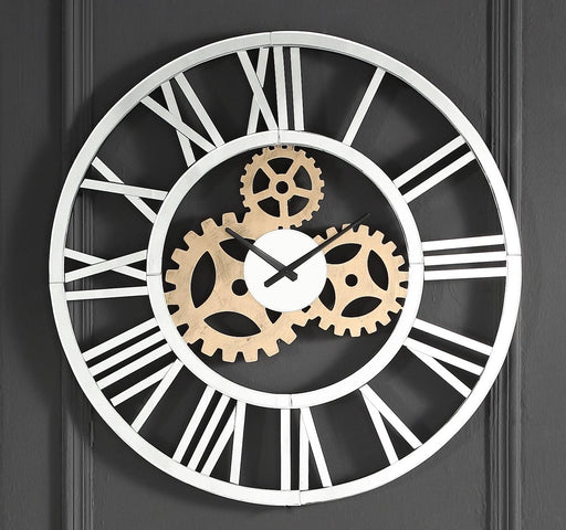 Acilia Mirrored Wall Clock - Home Furniture And More (Brentwood, MD)