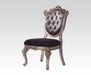 Acme Chantelle Button Tufted Back Seat Dining Side Chair (Set of 2) in Antique Platinum 60542 - Home Furniture And More (Brentwood, MD)