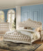 Acme Chantelle California King Bed with Button Tufted Panels in Pearl White 23534CK - Home Furniture And More (Brentwood, MD)