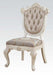 Acme Chantelle Side Chair in Rose Gold and Pearl White (Set of 2) 63542 - Home Furniture And More (Brentwood, MD)