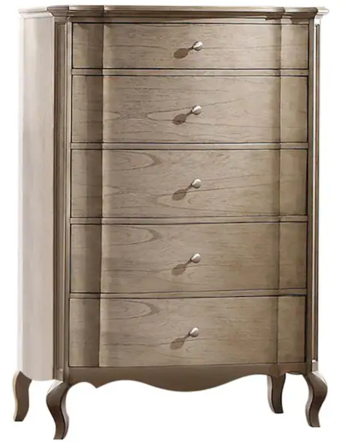 Acme Chelmsford 5-Drawer Chest in Antique Taupe 26056 - Home Furniture And More (Brentwood, MD)
