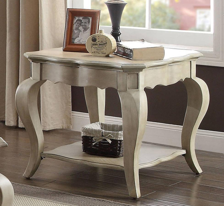 Acme Chelmsford End Table in Antique Taupe 86052 - Home Furniture And More (Brentwood, MD)