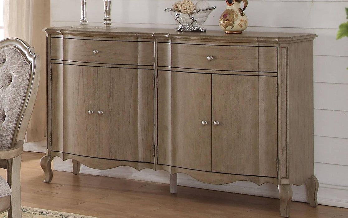 Acme Chelmsford Server in Antique Taupe 66056 - Home Furniture And More (Brentwood, MD)