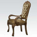 Acme Dresden Arm Chair in Gold Patina (Set of 2) 63154 - Home Furniture And More (Brentwood, MD)