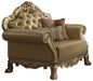 Acme Dresden Chair w/ 2 Pillows in Gold Patina 53162 - Home Furniture And More (Brentwood, MD)