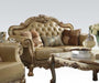 Acme Dresden Loveseat w/ 3 Pillows in Gold Patina 53161 - Home Furniture And More (Brentwood, MD)