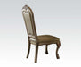 Acme Dresden Side Chair in Gold Patina (Set of 2) - Home Furniture And More (Brentwood, MD)