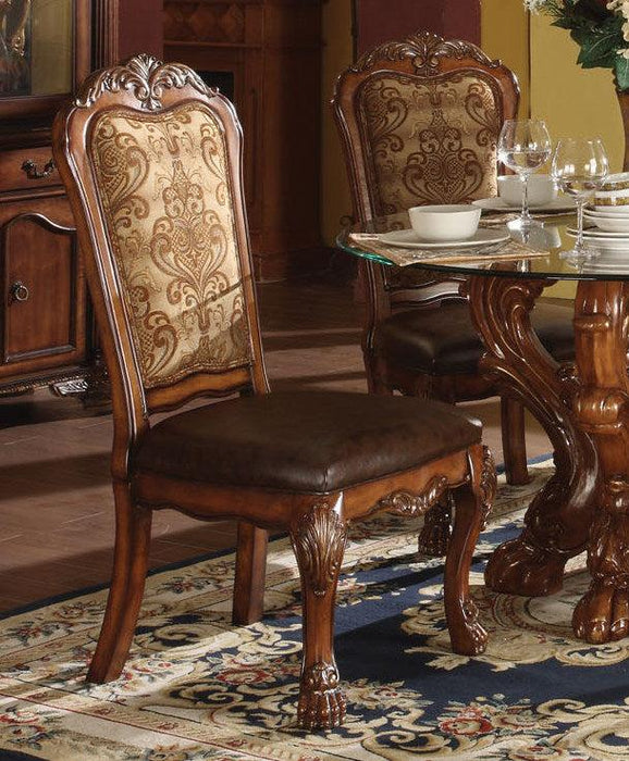 Acme Dresden Side Chairs in Cherry 60012 (Set of 2) - Home Furniture And More (Brentwood, MD)