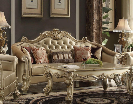 Acme Dresden Sofa in Gold Patina 53120 - Home Furniture And More (Brentwood, MD)