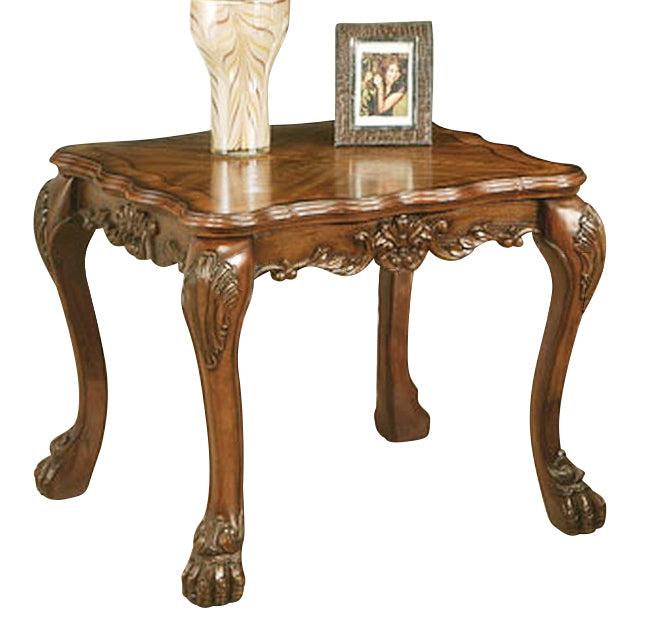 Acme Dresden Traditional End Table in Cherry Oak 12166 - Home Furniture And More (Brentwood, MD)