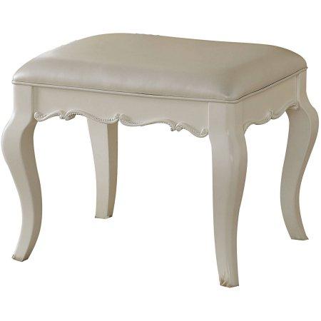 Acme Edalene Vanity Bench in Pearl White 30519 - Home Furniture And More (Brentwood, MD)