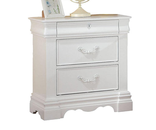 ACME Estrella Youth Nightstand in White 30243 - Home Furniture And More (Brentwood, MD)