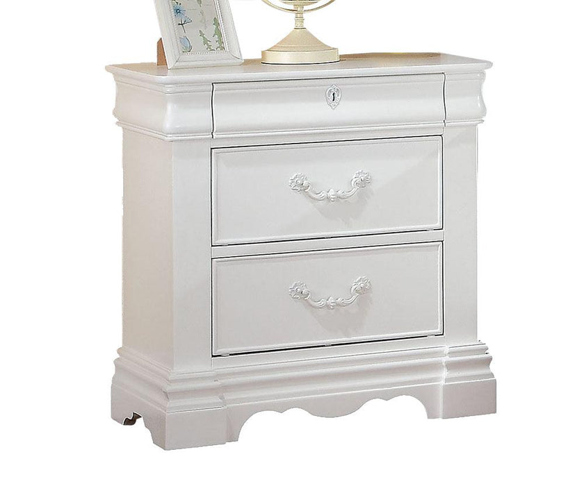 ACME Estrella Youth Nightstand in White 30243 - Home Furniture And More (Brentwood, MD)
