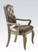 Acme Francesca Arm Chair in Silver/Champagne (Set of 2) 62083 - Home Furniture And More (Brentwood, MD)