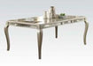 Acme Francesca Rectangular Dining Table in Champagne 62080 - Home Furniture And More (Brentwood, MD)