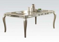 Acme Francesca Rectangular Dining Table in Champagne 62080 - Home Furniture And More (Brentwood, MD)