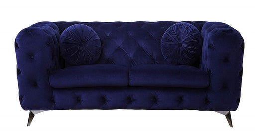 Acme Furniture Atronia Loveseat in Blue 54901 - Home Furniture And More (Brentwood, MD)