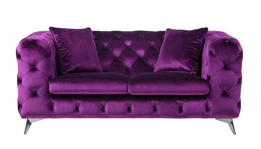 Acme Furniture Atronia Loveseat in Purple 54906 - Home Furniture And More (Brentwood, MD)