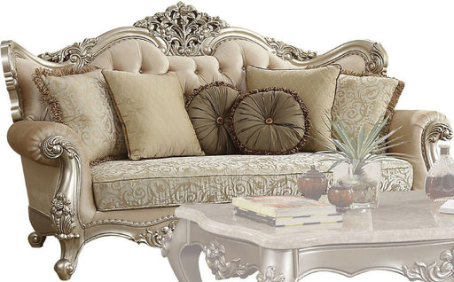 Acme Furniture Bently Sofa with 7 Pillows in Champagne 50660 - Home Furniture And More (Brentwood, MD)