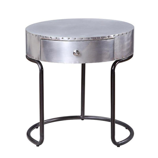 Acme Furniture Brancaster End Table in Aluminum 84882 - Home Furniture And More (Brentwood, MD)
