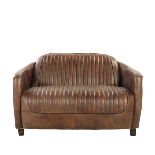 Acme Furniture Brancaster Loveseat in Retro Brown 53546 - Home Furniture And More (Brentwood, MD)