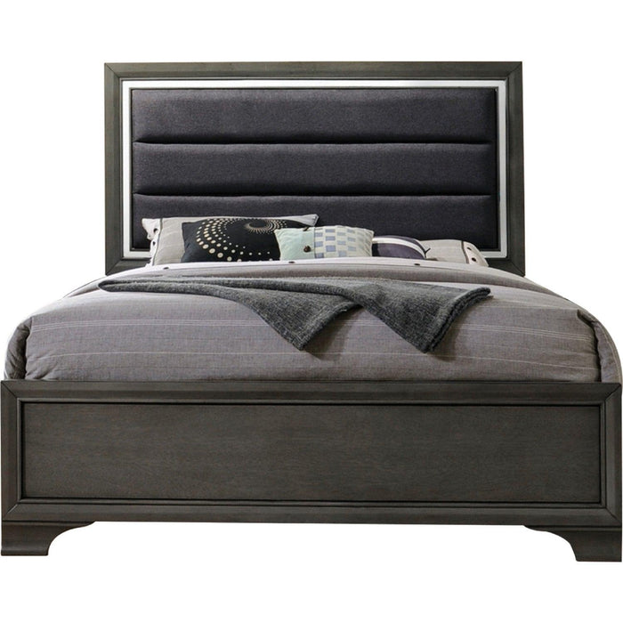 Acme Furniture Carine II Queen Panel Bed in Gray 26260Q - Home Furniture And More (Brentwood, MD)