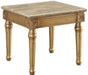Acme Furniture Daesha End Table in Marble/Antique Gold 81717 - Home Furniture And More (Brentwood, MD)