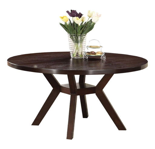 Acme Furniture Drake Round Dining Table in Espresso 16250 - Home Furniture And More (Brentwood, MD)