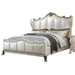 Acme Furniture Dresden II California King Bed in Pearl White PU & Gold Patina 27814CK - Home Furniture And More (Brentwood, MD)