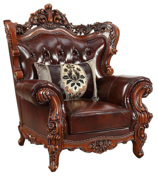 Acme Furniture Eustoma Chair in Cherry and Walnut 53067 - Home Furniture And More (Brentwood, MD)