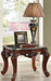 Acme Furniture Eustoma End Table in Marble/Walnut 83067 - Home Furniture And More (Brentwood, MD)